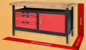 Banc de lucru 1 usa 3 sertare 1.4m 140